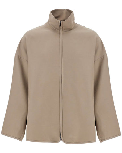 Fear Of God dusty beige wool jacket with high collar