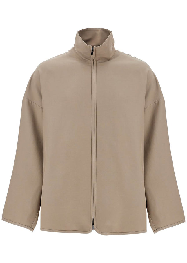 Fear Of God dusty beige wool jacket with high collar