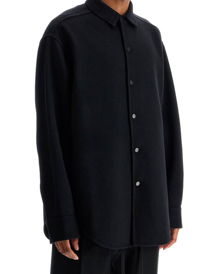 Fear Of God oversized virgin wool black shirt