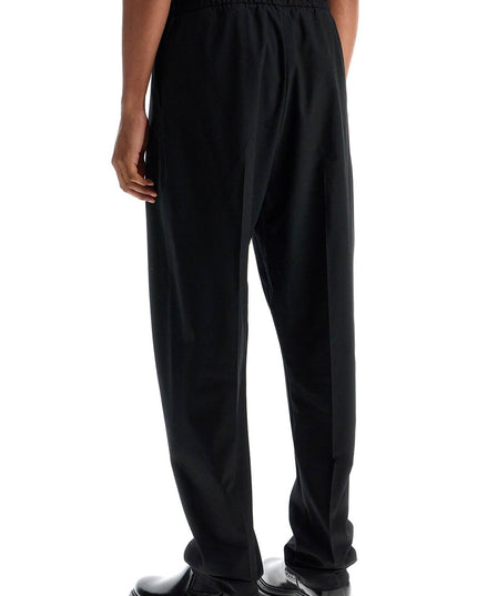 Fear Of God wide leg black cotton and wool pants