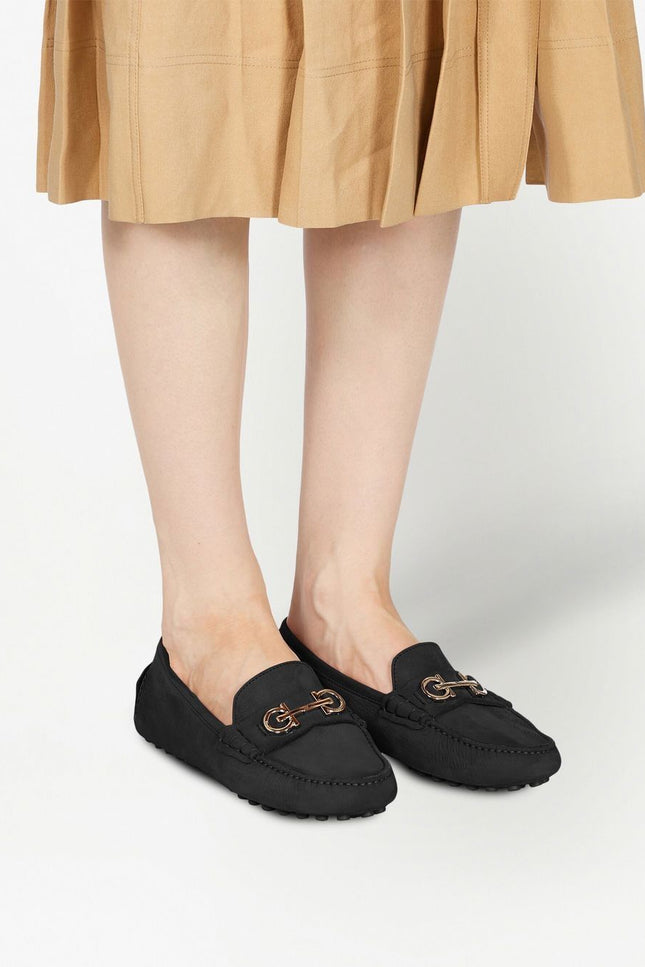 Ferragamo Flat Shoes Brown-women > shoes > moccasins-Ferragamo-Urbanheer