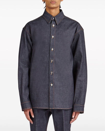 Ferragamo Shirts Blue