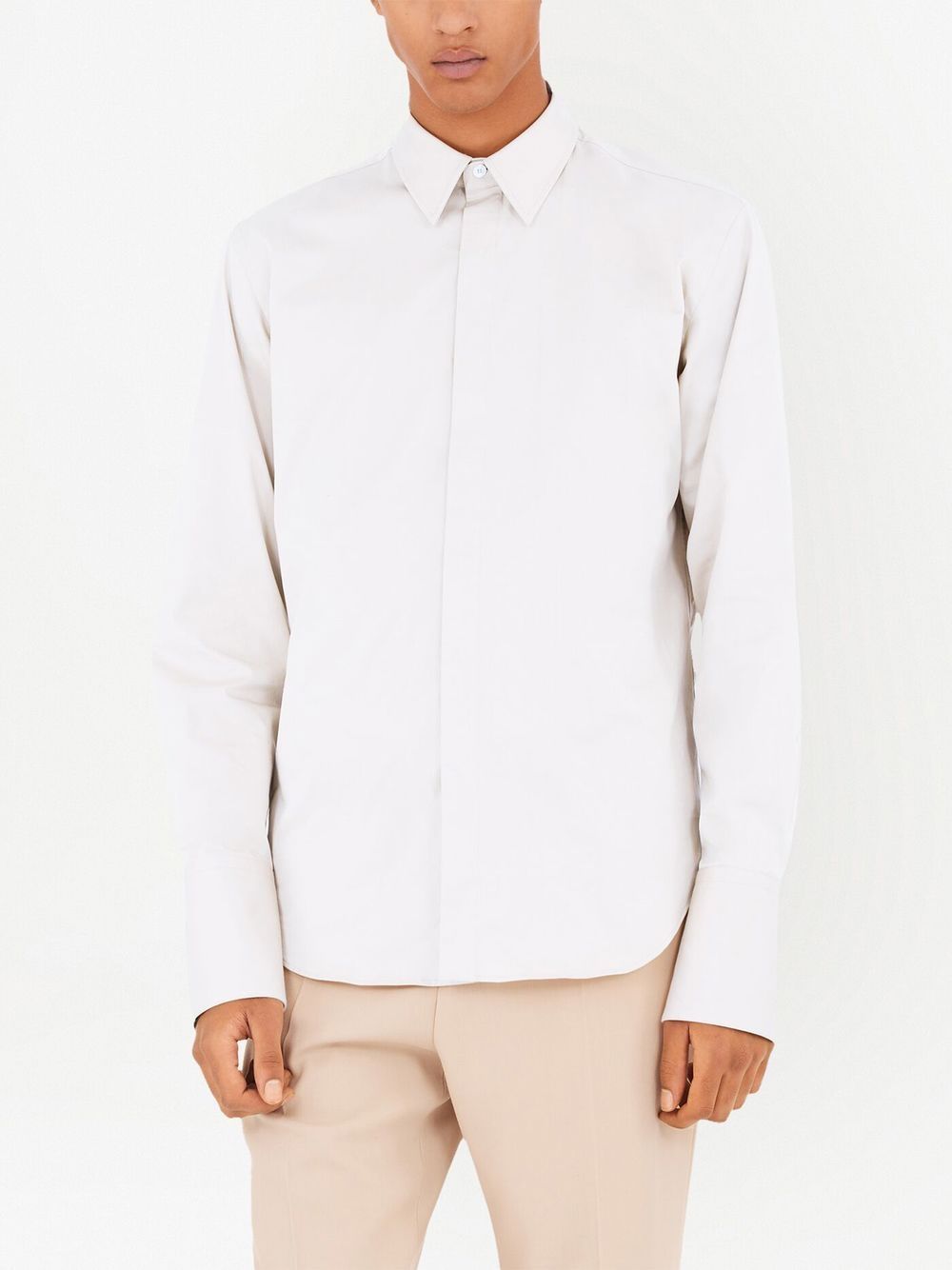 Ferragamo Shirts White-men > clothing > shirts-Ferragamo-Urbanheer