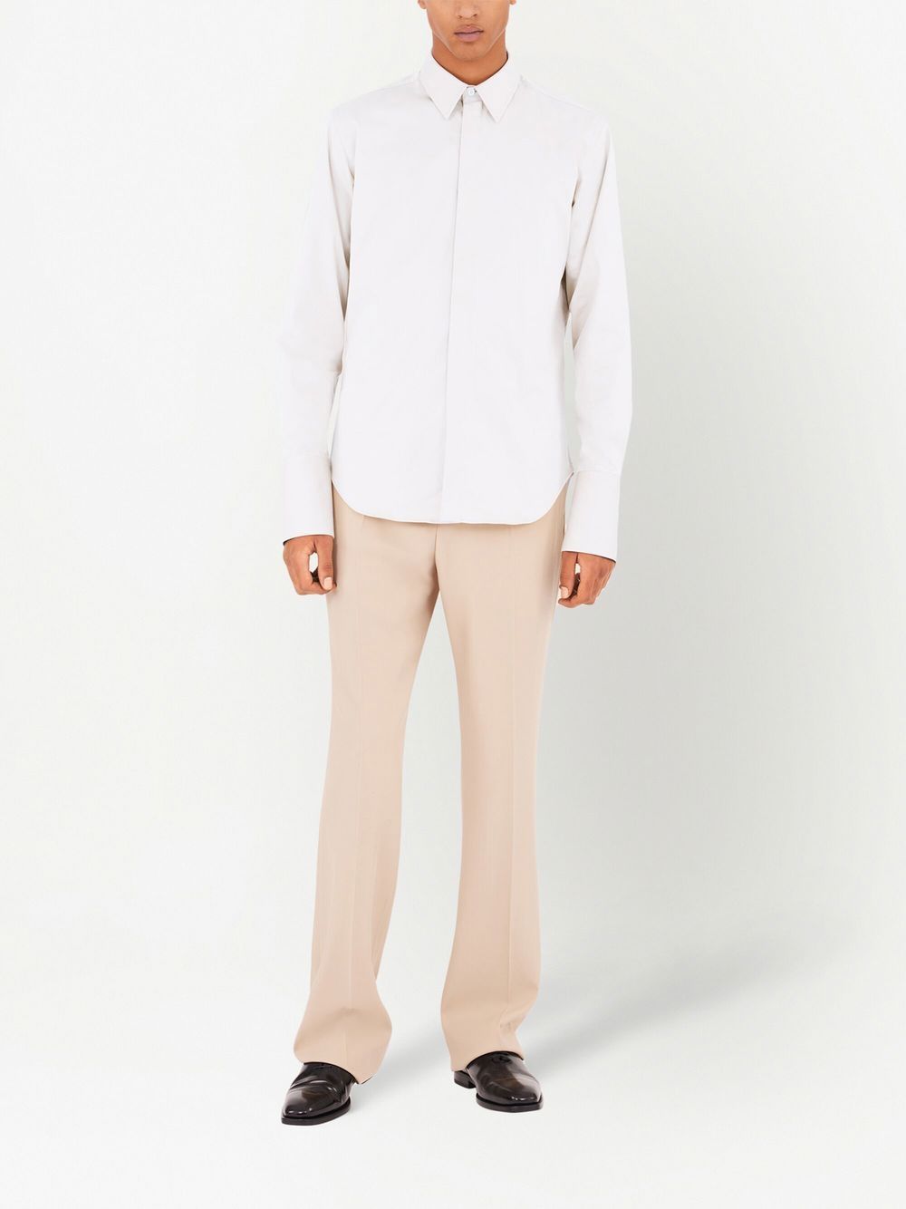 Ferragamo Shirts White-men > clothing > shirts-Ferragamo-Urbanheer