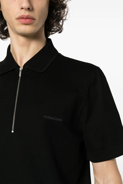 Ferragamo T-Shirts And Polos Black