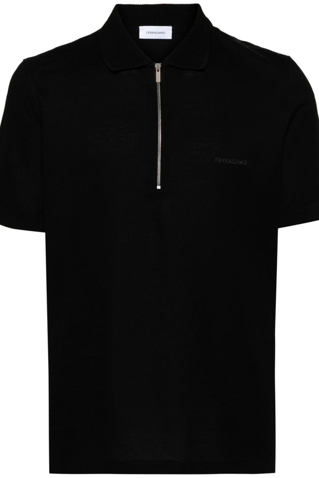Ferragamo T-Shirts And Polos Black