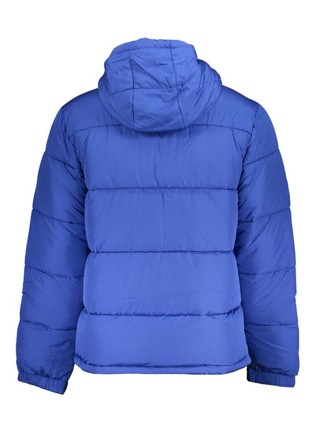 Fila Chic Blue Hooded Jacket with Sleek Print