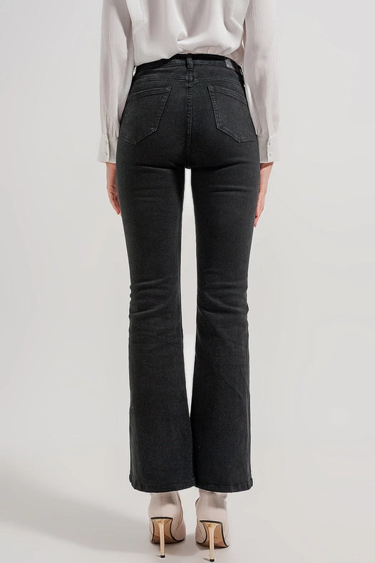 Flared Jeans In Black