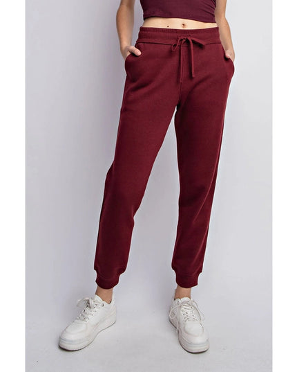 Fleece French Terry Sweatpant Burgundy