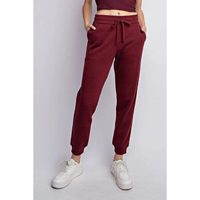 Fleece French Terry Sweatpant Burgundy