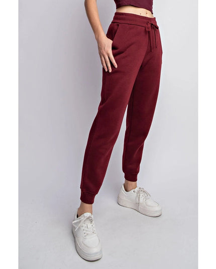 Fleece French Terry Sweatpant Burgundy