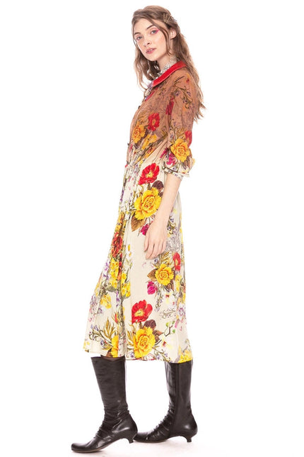 Floral Beauty Shirt-Dress-Dress-Aratta-M-Urbanheer