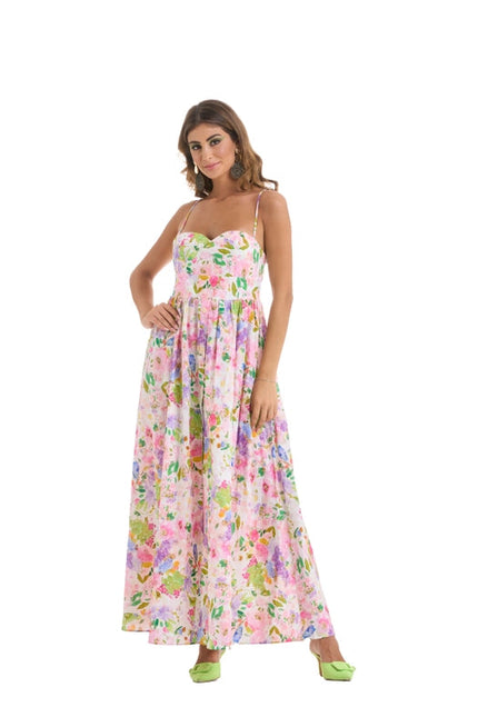 Floral Fantasy Long Dress