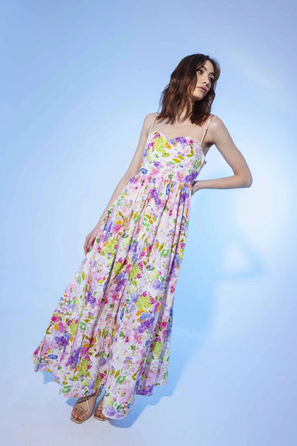 Floral Fantasy Long Dress