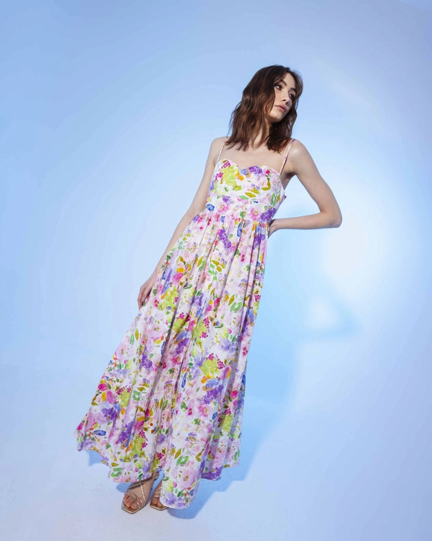 Floral Fantasy Long Dress