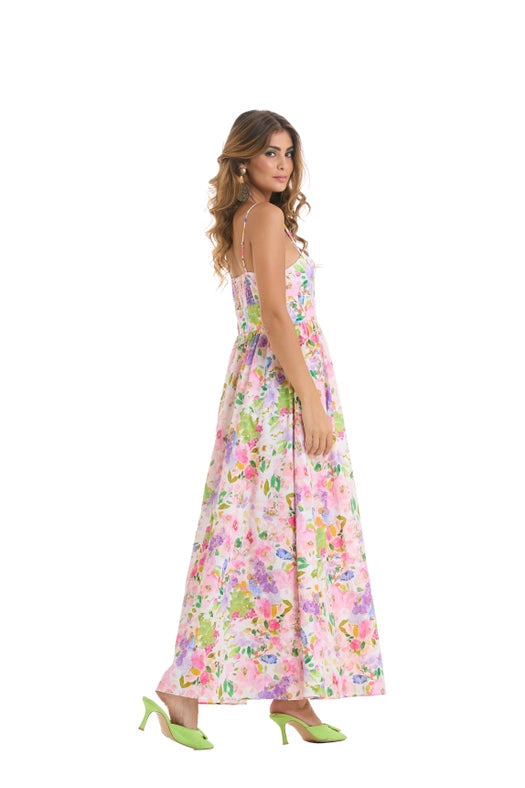 Floral Fantasy Long Dress