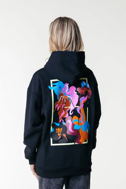 Flower Shapes Hoodie | Black