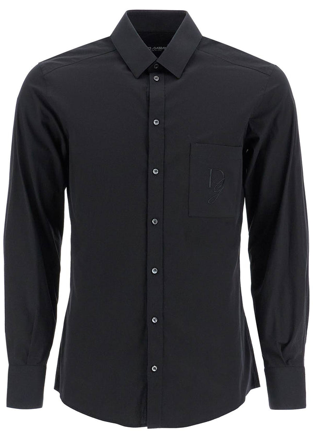 Dolce & Gabbana embroidered pocket shirt with