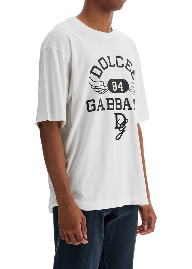 Dolce & Gabbana printed t-shirt with dg embroidery