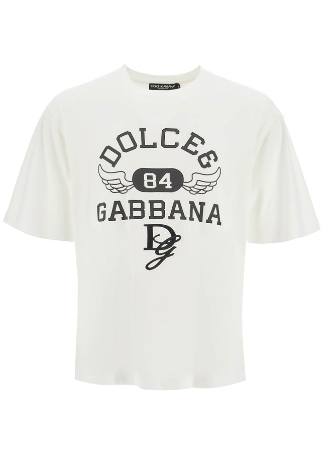 Dolce & Gabbana printed t-shirt with dg embroidery