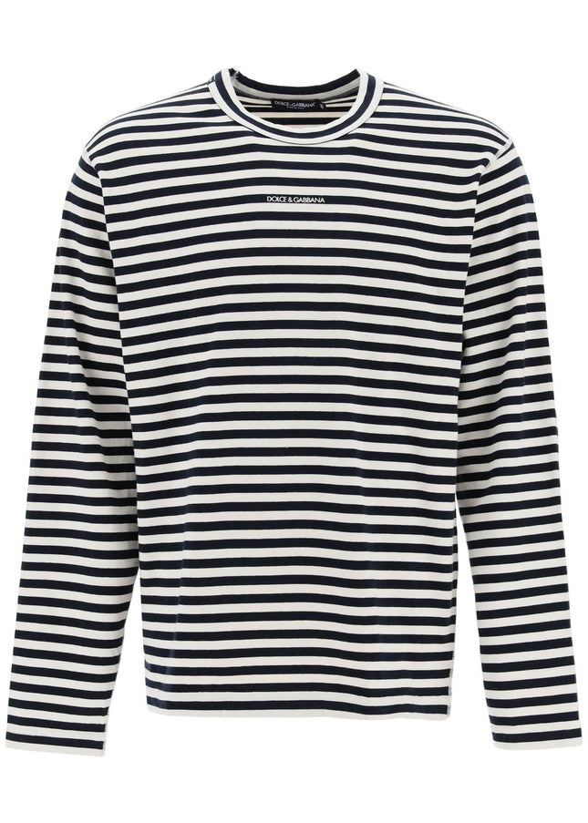 Dolce & Gabbana long-sleeved striped t-shirt