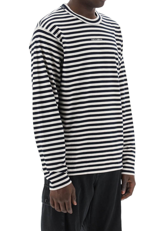 Dolce & Gabbana long-sleeved striped t-shirt