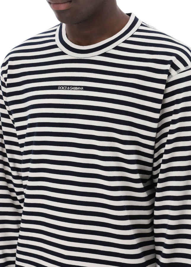 Dolce & Gabbana long-sleeved striped t-shirt