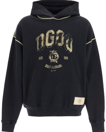 Dolce & Gabbana oversized hoodie with hood and logo print