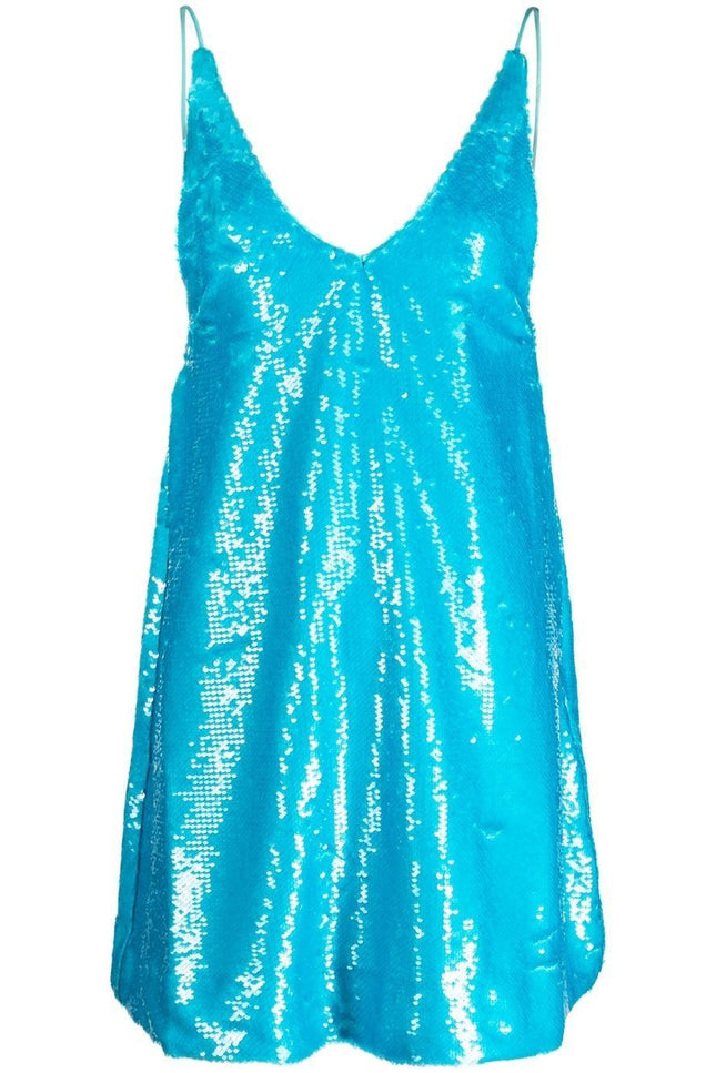 Ganni Dresses Clear Blue