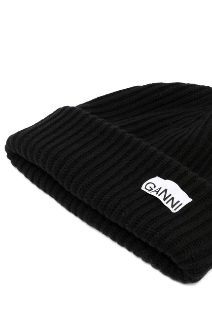 GANNI Hats Black