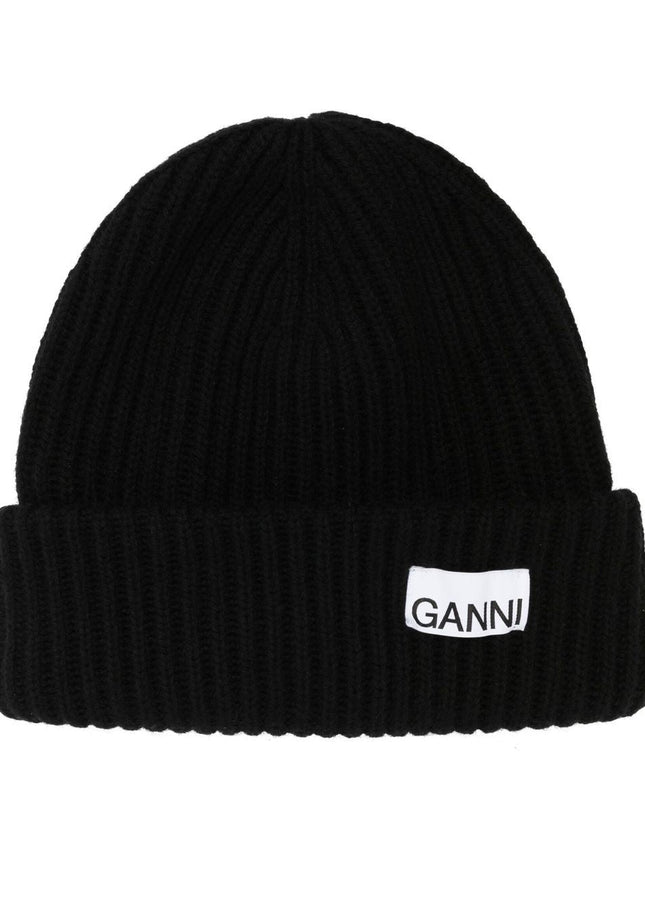 GANNI Hats Black