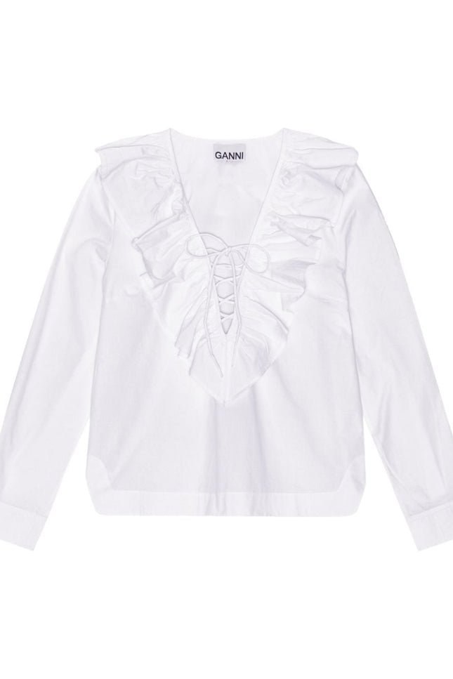 GANNI Shirts White