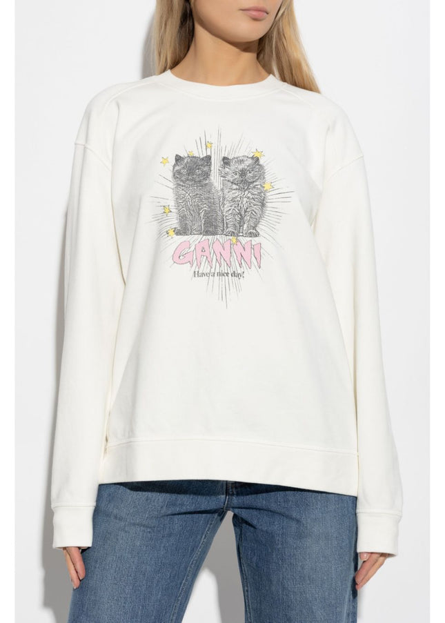 GANNI Sweaters Beige