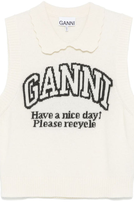 GANNI Sweaters Beige