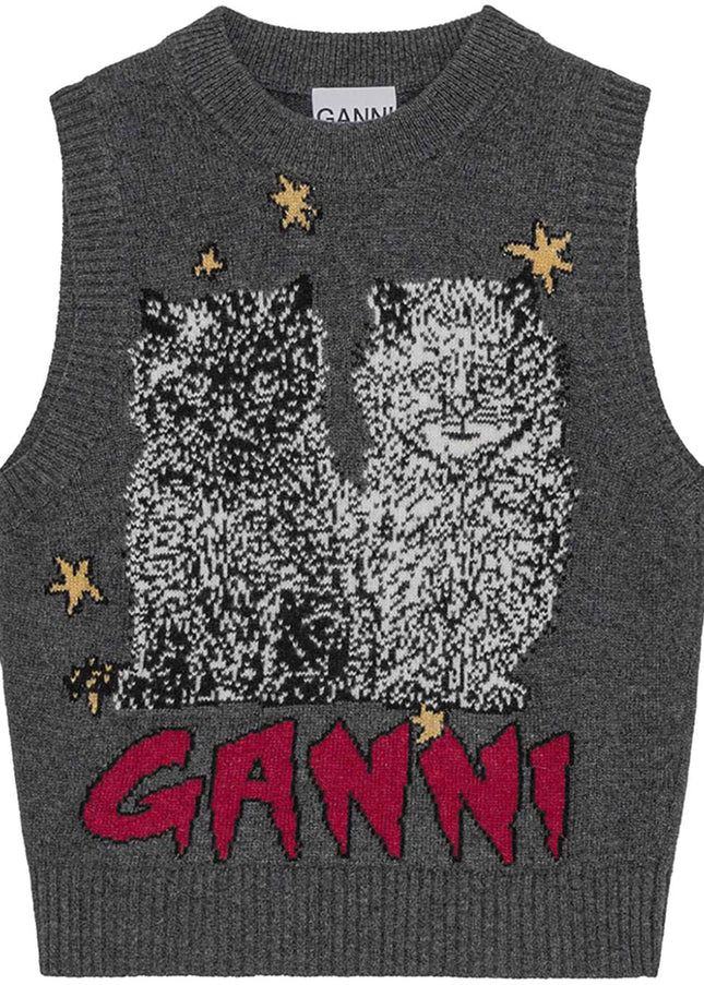 GANNI Sweaters Grey