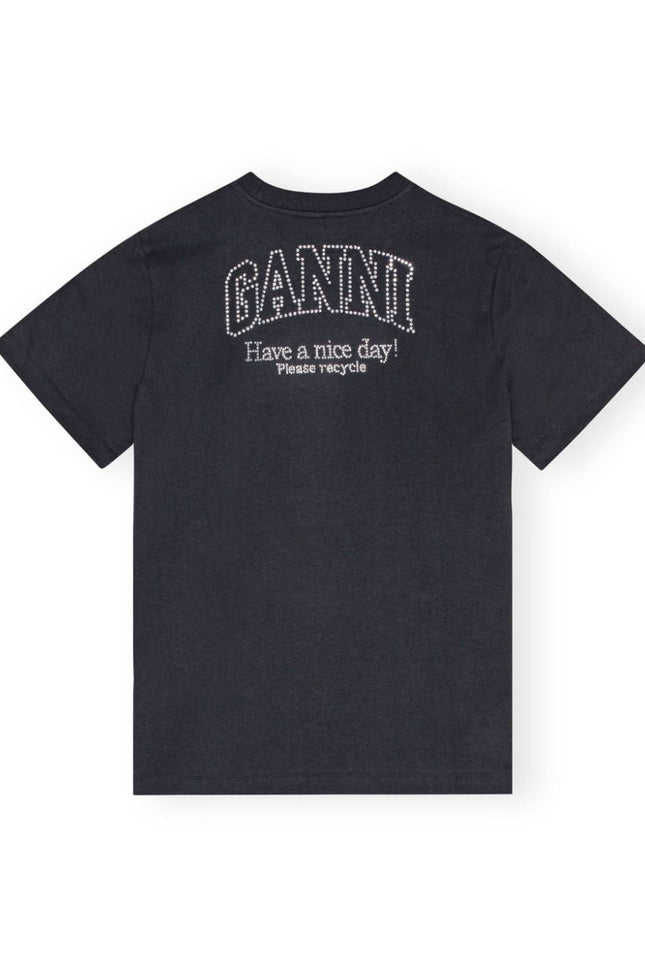 GANNI T-shirts and Polos Black