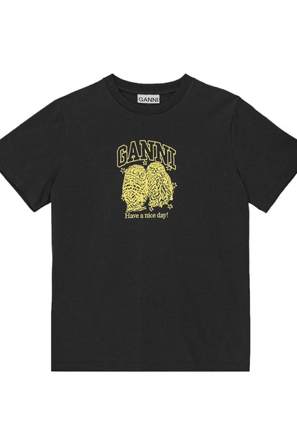 GANNI T-shirts and Polos Black