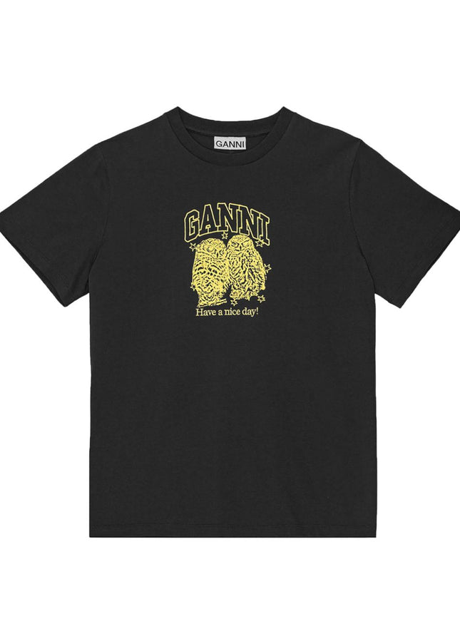 GANNI T-shirts and Polos Black