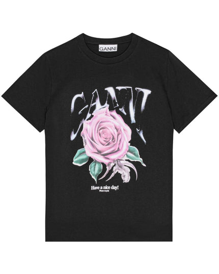 GANNI T-shirts and Polos Black