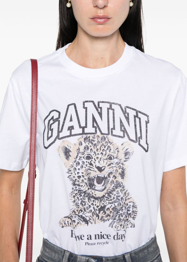 GANNI T-shirts and Polos White