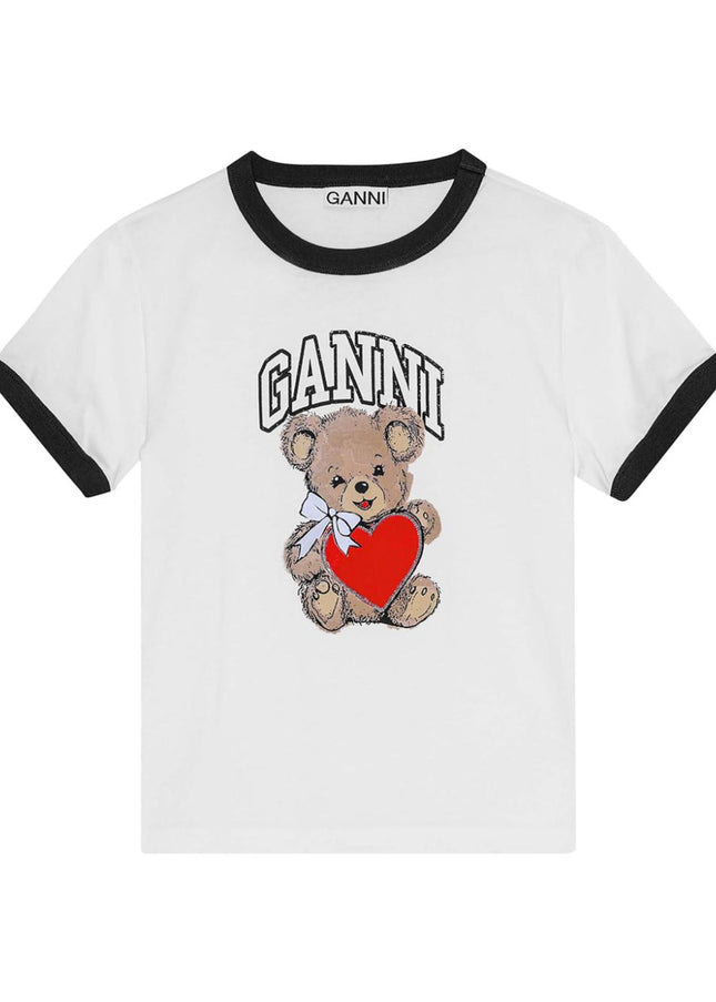 GANNI T-shirts and Polos White