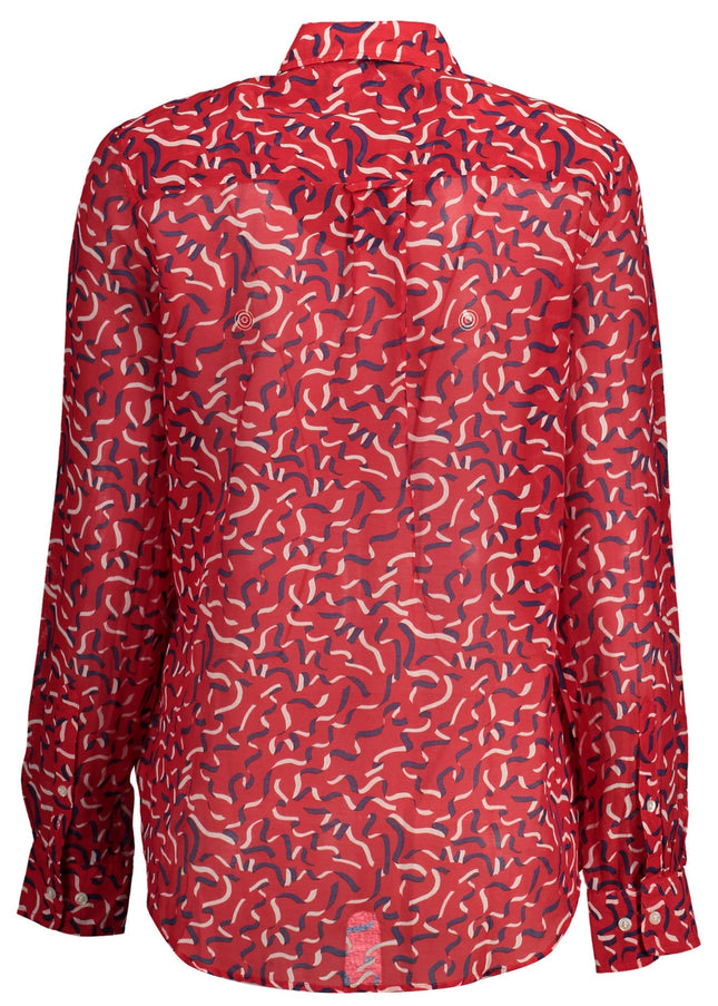 GANT WOMEN'S LONG SLEEVE SHIRT RED-1