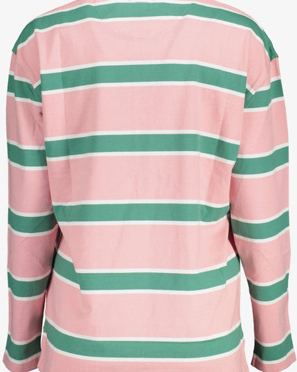 GANT WOMEN'S PINK LONG SLEEVE POLO SHIRT-1