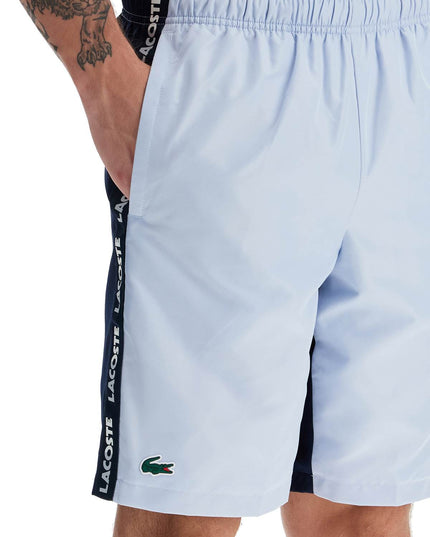 Lacoste with logo on the bermuda shorts