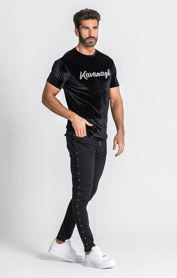 Black Lavish Silver Tee-Gianni Kavanagh-Urbanheer