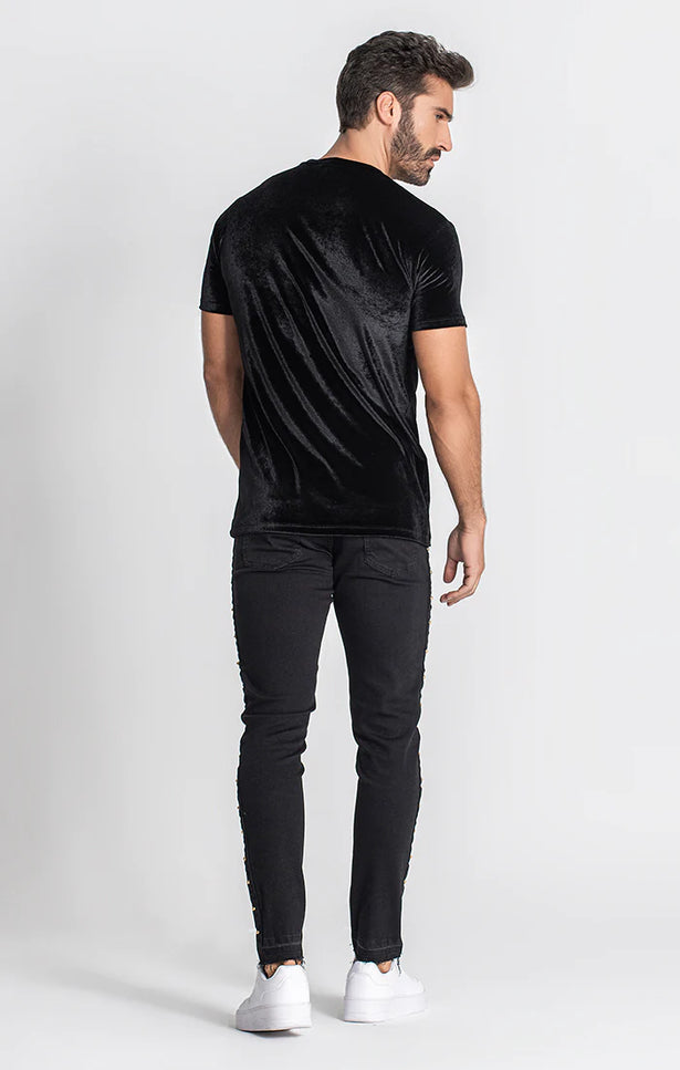 Black Lavish Silver Tee-Gianni Kavanagh-Urbanheer