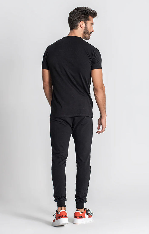 Black Lavish Outline Tee-Gianni Kavanagh-Urbanheer