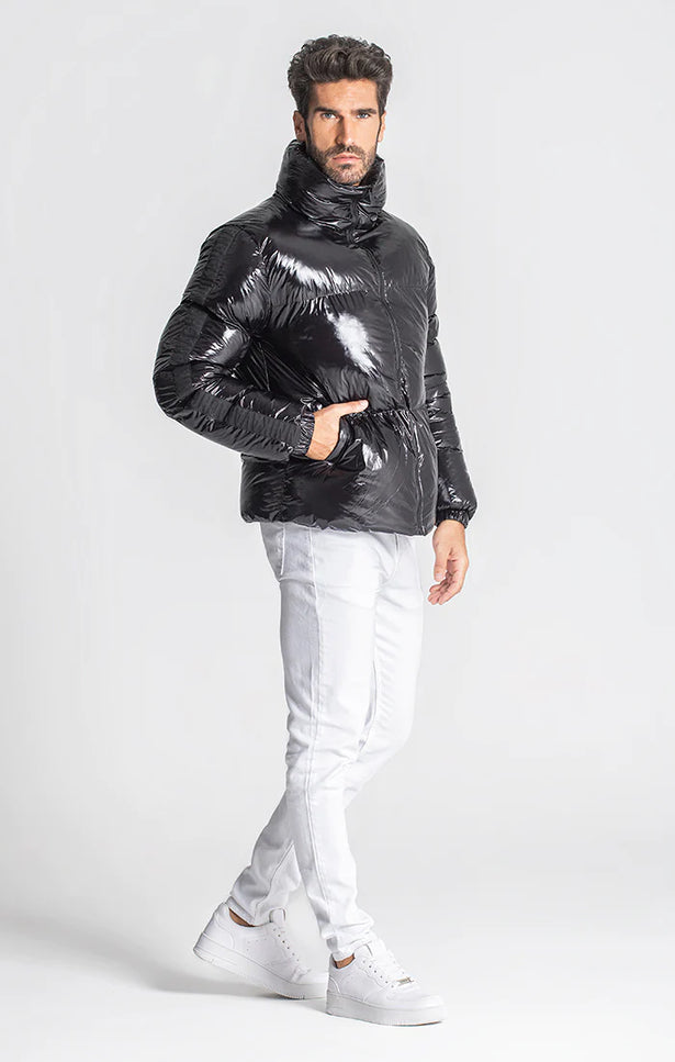 Black Crypto Puffer Jacket-Clothing - Women-Gianni Kavanagh-Urbanheer