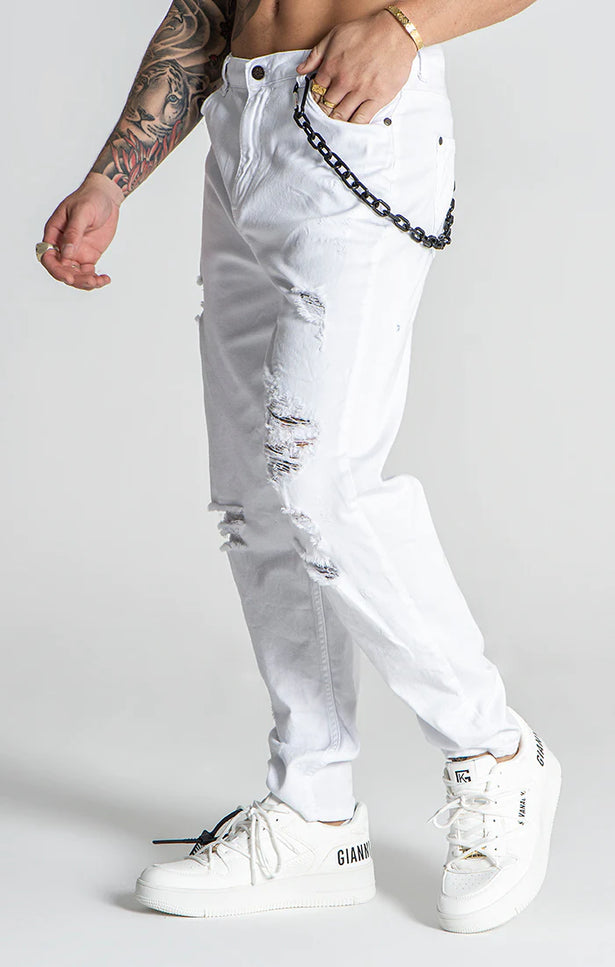 White Memory Carrot Ripped-Jeans-Gianni Kavanagh-Urbanheer