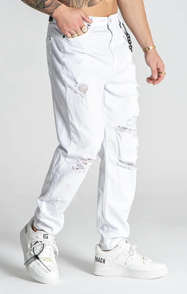 White Memory Carrot Ripped-Jeans-Gianni Kavanagh-Urbanheer